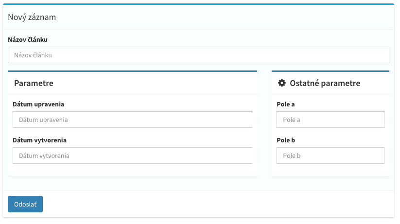 Field groups with custom grid widths